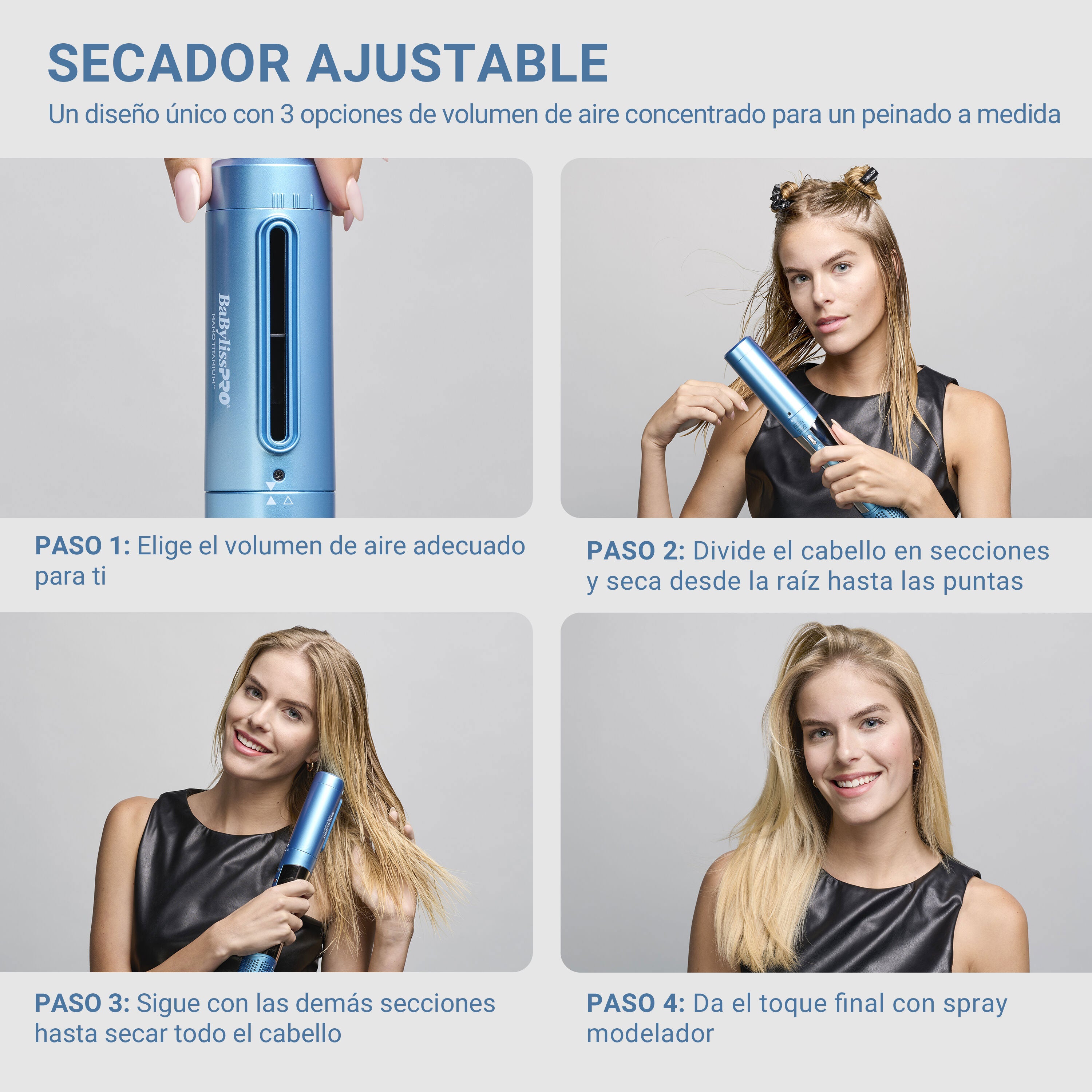 Multiestilizador & Secador iónico Nano Titanium™ StyleSwitch™ de BaBylissPRO®